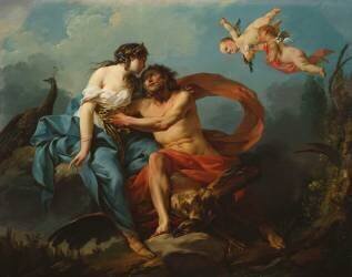 Junon trompant Jupiter avec la ceinture de Vénus (Jean-Baptiste-Marie Pierre) - Muzeo.com