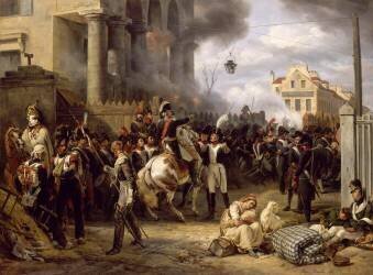 La Barrière de Clichy, défense de Paris le 30 mars 1814 (Horace Vernet) - Muzeo.com