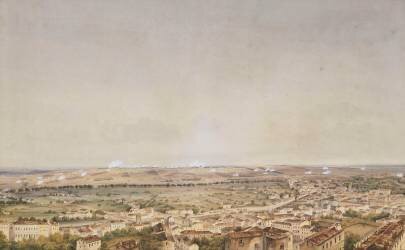La bataille de Toulouse, 10 avril 1814 à 4 ou 5 heures de l'après-midi (Théodore Jung) - Muzeo.com