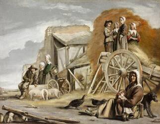 La charrette ou le retour de la fenaison. (Louis Le Nain) - Muzeo.com