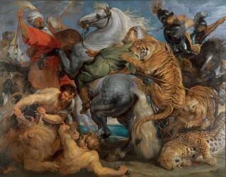 La chasse au rigre (Pierre Paul Rubens) - Muzeo.com