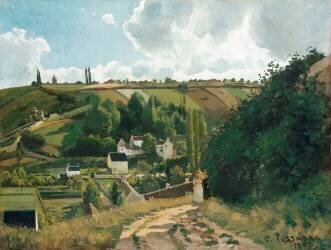La colline de Jalais à Pontoise (Camille Pissarro) - Muzeo.com