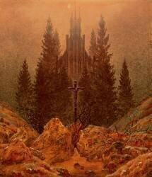 La croix dans les montagnes (Caspar David Friedrich) - Muzeo.com