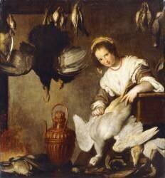 La Cuoca (Bernardo Strozzi) - Muzeo.com
