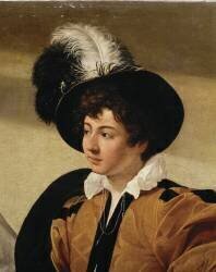 The Fortune Teller (detail) (Caravaggio) - Muzeo.com