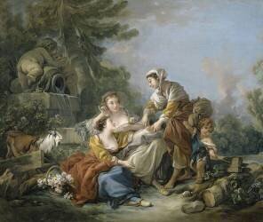 La diseuse de bonne aventure (François Boucher) - Muzeo.com