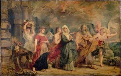 La Famille de Loth quittant Sodome (Pierre Paul Rubens) - Muzeo.com