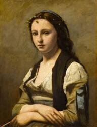 La Femme à la perle (Jean-Baptiste Camille Corot) - Muzeo.com