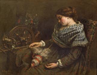 La fileuse endormie (Gustave Courbet) - Muzeo.com