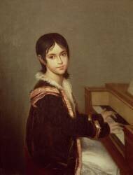 La fille de l'artiste au piano (Domingos Antonio de Sequeira) - Muzeo.com