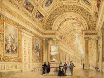 La Galerie de Diane à Fontainebleau (Thomas Allom) - Muzeo.com