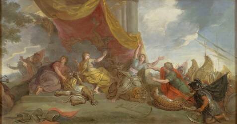 La Hollande accepte la paix et se détache de l'Allemagne et de l'Espagne en 1678, esquisse (Charles Le Brun) - Muzeo.com