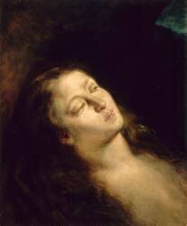 La Madeleine dans le désert (Eugène Delacroix) - Muzeo.com