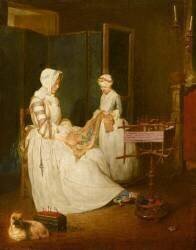 La Mère laborieuse (Jean Siméon Chardin) - Muzeo.com