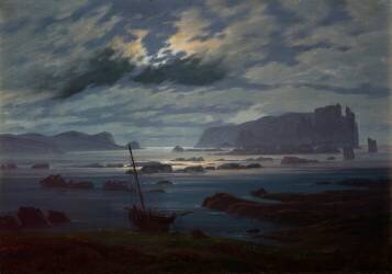 La mer du Nord au clair de lune (Caspar David Friedrich) - Muzeo.com
