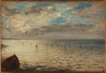 La Mer vue des hauteurs de Dieppe (Eugène Delacroix) - Muzeo.com