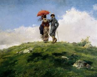 La montagne verte (Francisco Masriera y Manovens) - Muzeo.com