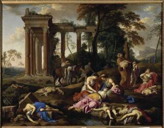 La Mort des enfants de Béthel (Laurent de La Hyre) - Muzeo.com