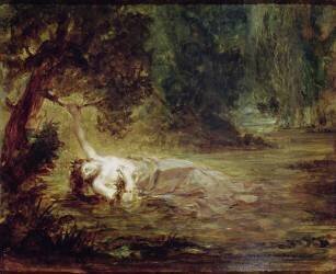 La mort d'Ophélie (Eugène Delacroix) - Muzeo.com