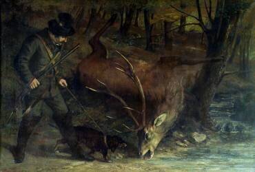 La mort du cerf (Gustave Courbet) - Muzeo.com