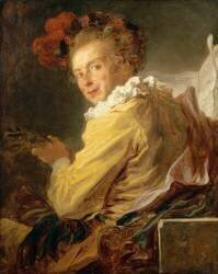 La Musique (portrait de M. de la Bretèche, frère de l'abbé de Saint-Nom) (Jean-Honoré Fragonard) - Muzeo.com