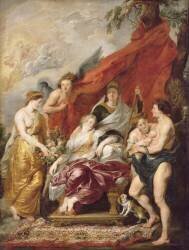 La Naissance de Louis XIII à Fontainebleau, le 27 septembre 1601 (Pierre Paul Rubens) - Muzeo.com