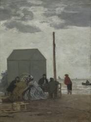 La plage de Deauville (Eugène Boudin) - Muzeo.com