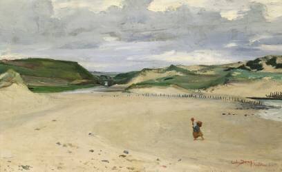 La plage à Ambleteuse (Carolus-Duran) - Muzeo.com