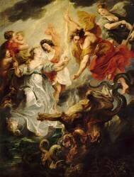La Réconciliation de la reine et de son fils, après la mort du Connétable Concini, le 15 décembre 1621, dit autrefois : l'entrevue de Marie de Médicis et de son fils (Pierre Paul Rubens) - Muzeo.com