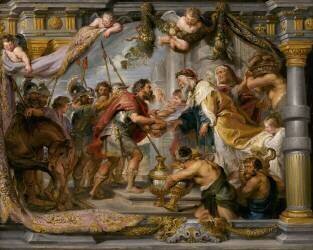 La rencontre d'Abraham et de Melchisédek (Pierre Paul Rubens) - Muzeo.com
