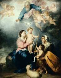 La Sainte Famille, dite la Vierge de Séville (Bartolomé Esteban Murillo) - Muzeo.com