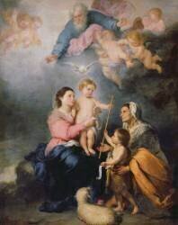 La Sainte Famille ou la Vierge de Séville (Bartolomé Esteban Murillo) - Muzeo.com