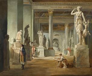 La Salle des Saisons au Louvre, vers 1802-1803 (Hubert Robert) - Muzeo.com