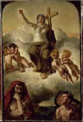 La Vierge du Sacré Coeur (Eugène Delacroix) - Muzeo.com