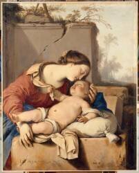 La Vierge à l'Enfant (Laurent de La Hyre) - Muzeo.com