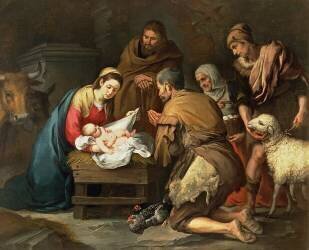 L'adoration des bergers (Bartolomé Esteban Murillo) - Muzeo.com