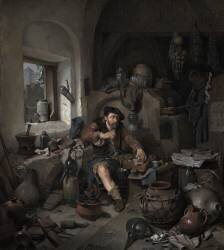 L'Alchimiste (Cornelis Pietersz Bega) - Muzeo.com