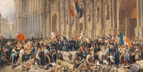 Lamartine rejette le drapeau rouge en 1848 (Henri Félix Emmanuel...) - Muzeo.com