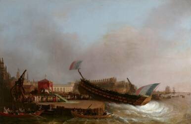 Lancement du vaisseau de 80 canons 