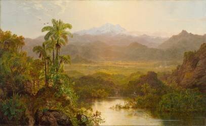 Landscape in Ecuador (Louis Rémy Mignot) - Muzeo.com