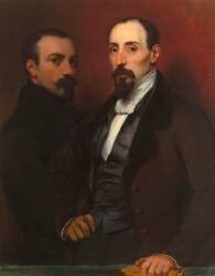 L'artiste et son frère Achille (Eugène Devéria) - Muzeo.com