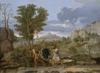 L'Automne ou La grappe de raisin rapportée de la terre promise (Nicolas Poussin) - Muzeo.com