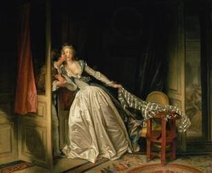 Le Baiser à la dérobée (Jean-Honoré Fragonard) - Muzeo.com