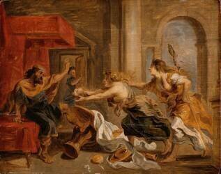 Le banquet de Térée (esquisse pour la peinture maintenant au Musée du Prado à Madrid) (Pierre Paul Rubens) - Muzeo.com