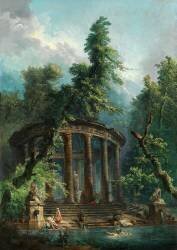 Le Bassin de Baignade (Hubert Robert) - Muzeo.com