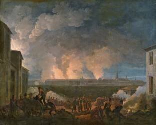 Le bombardement de Vienne par l'armée française (Louis Albert Guislain Bacler...) - Muzeo.com