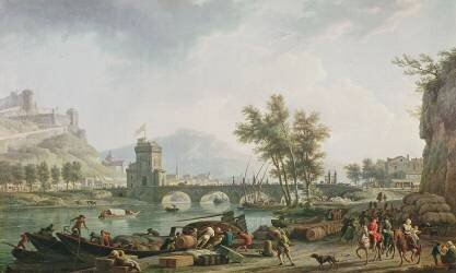 Le bord d'une foire (Joseph Vernet) - Muzeo.com