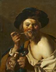 Le buveur (Dirck van Baburen) - Muzeo.com
