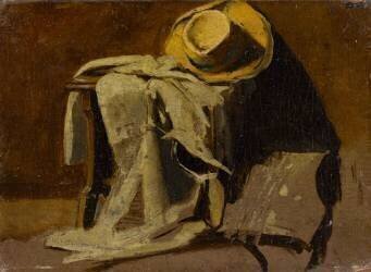 Le chapeau de paille (Jean-Louis-Ernest Meissonier) - Muzeo.com