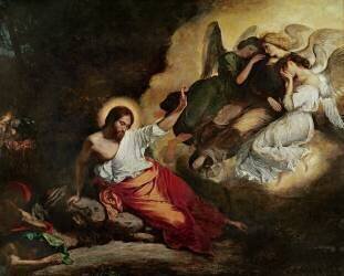 Le Christ au jardin des oliviers (Eugène Delacroix) - Muzeo.com